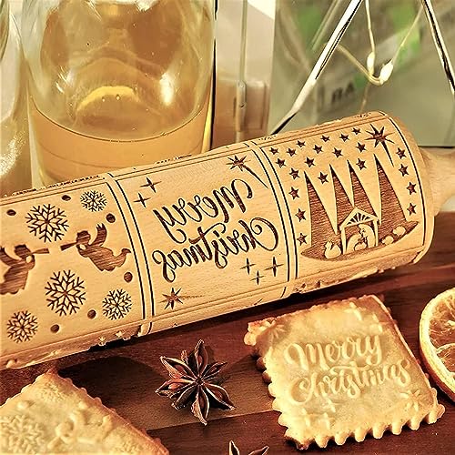 Wooden Engraved Rolling Pin D28273