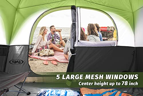 6 Person Waterproof Double Layer Family Camping Tent M35605