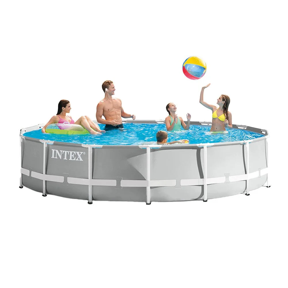 15 Foot x 42 Inch Prism Frame Above Ground Swimming Pool Set with Filter V54117
