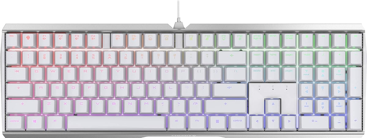 Wired Mechanical Keyboard Aluminum Housing MX Red Silent Switches J19476