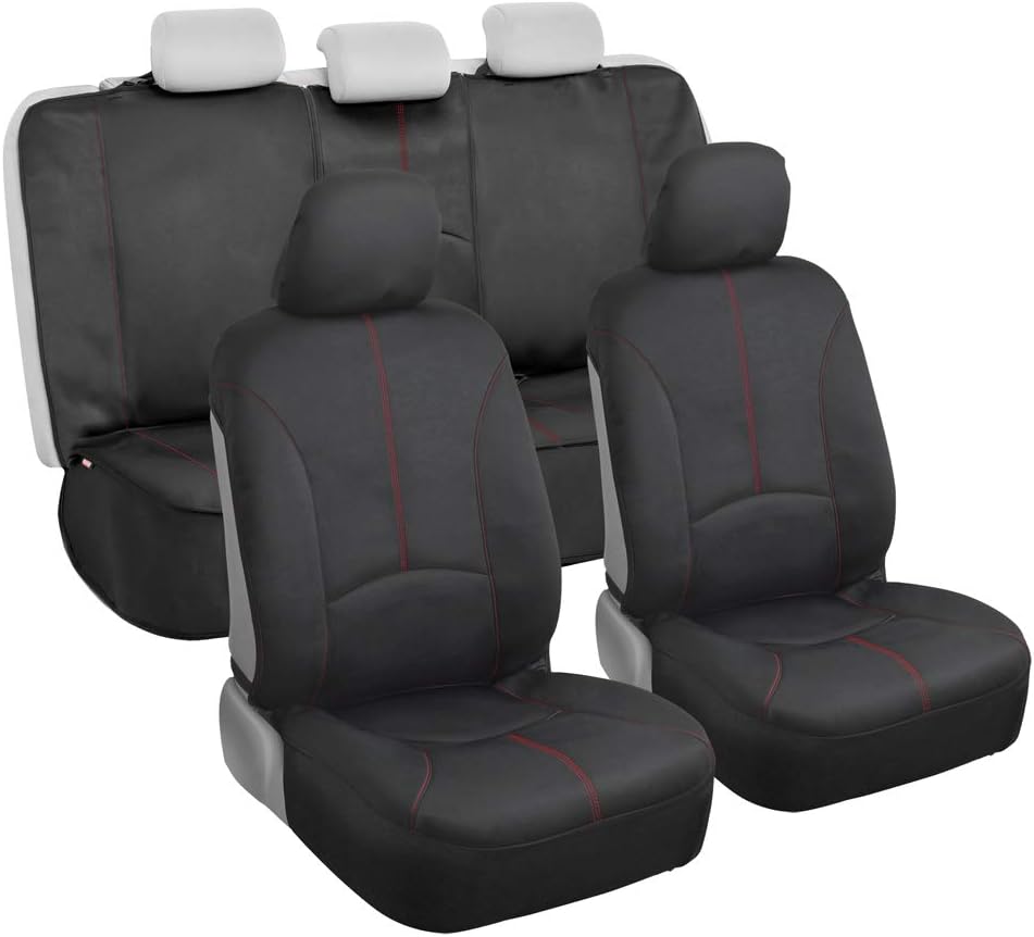 Gray Stitch Neoprene Waterproof Car Seat Covers Pack of 2 S316