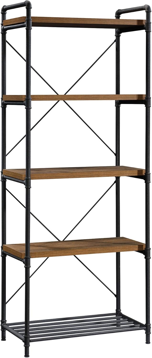 Checked Oak Bookcase B1122