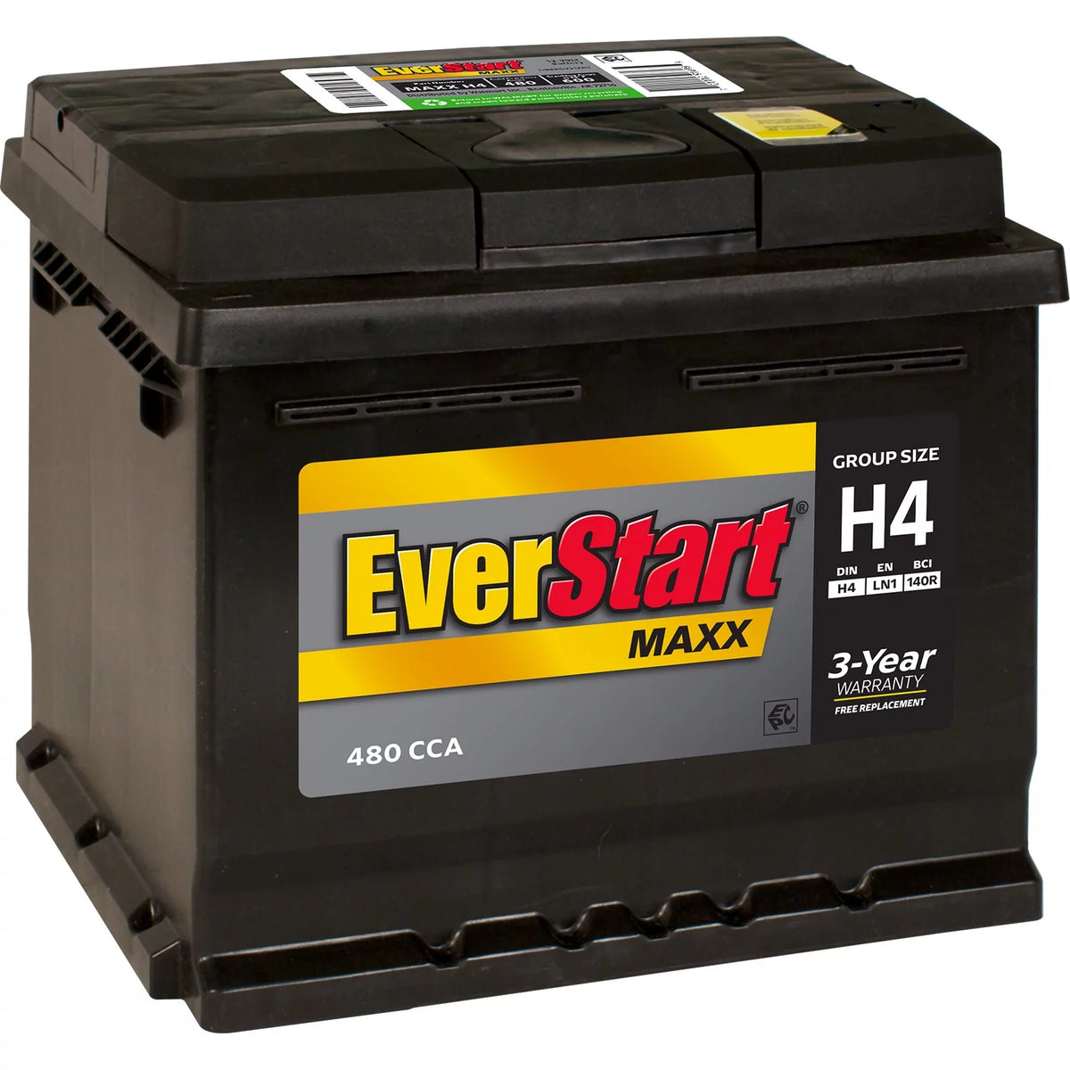 Lead Acid Automotive Battery Group Size H4 12 Volt 480 CCA O901322