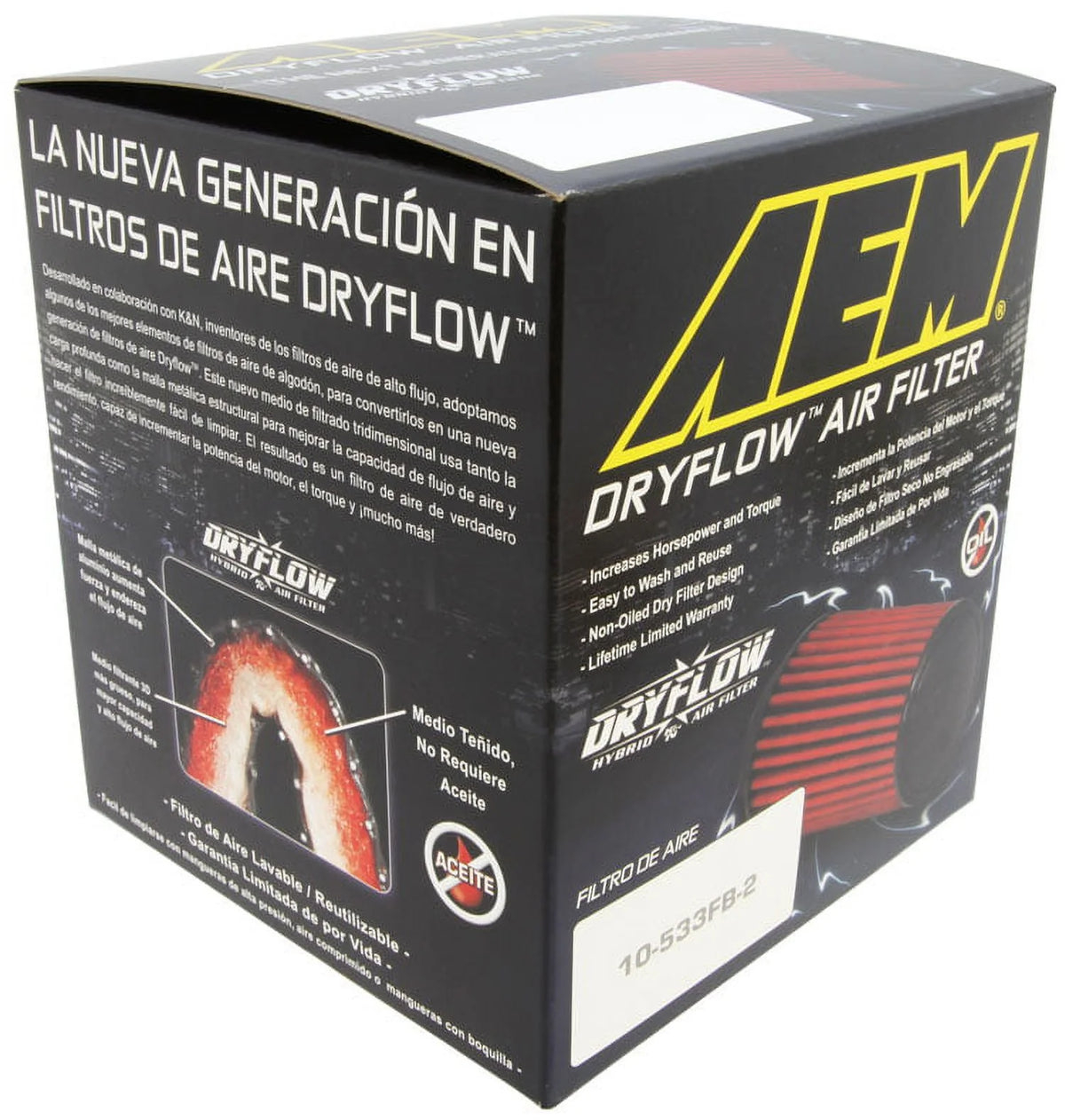 Universal DryFlow Clamp-On Air Filter U98270