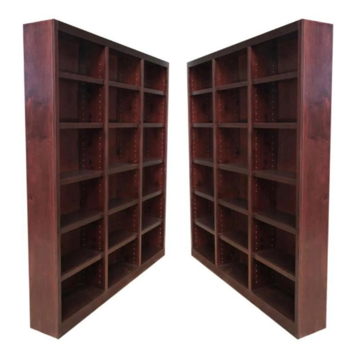 84" Tall Wood Bookcase Set of 2 S97201