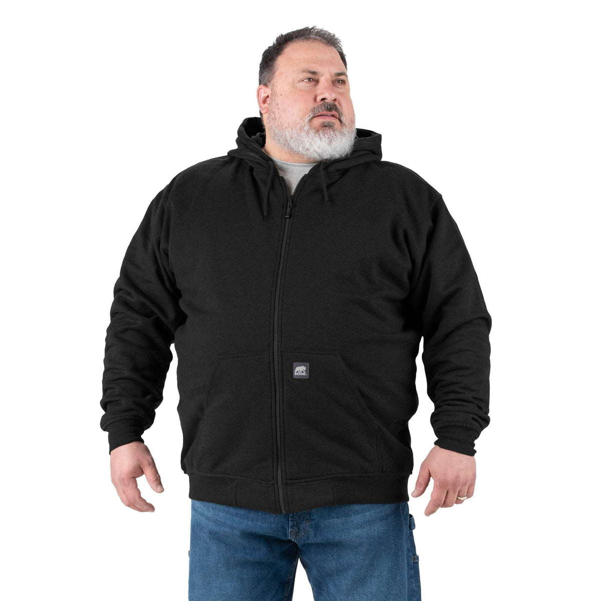 Thermal-Lined Full-Zip Hooded Sweatshirt N876
