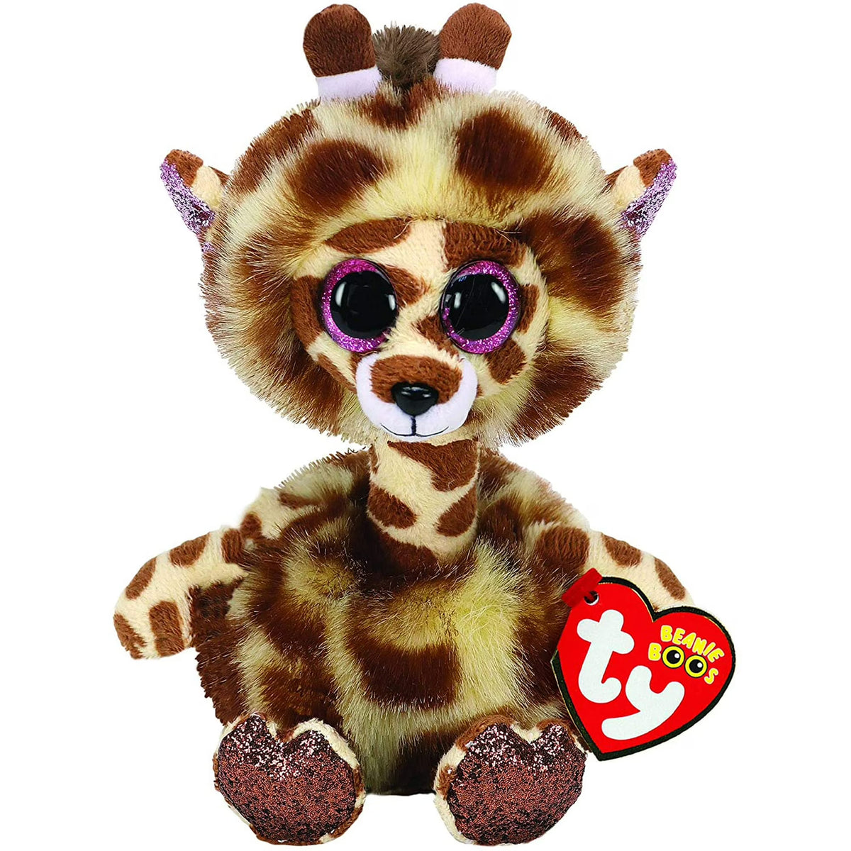 6" Plush Giraffe with Glitter Eyes K758