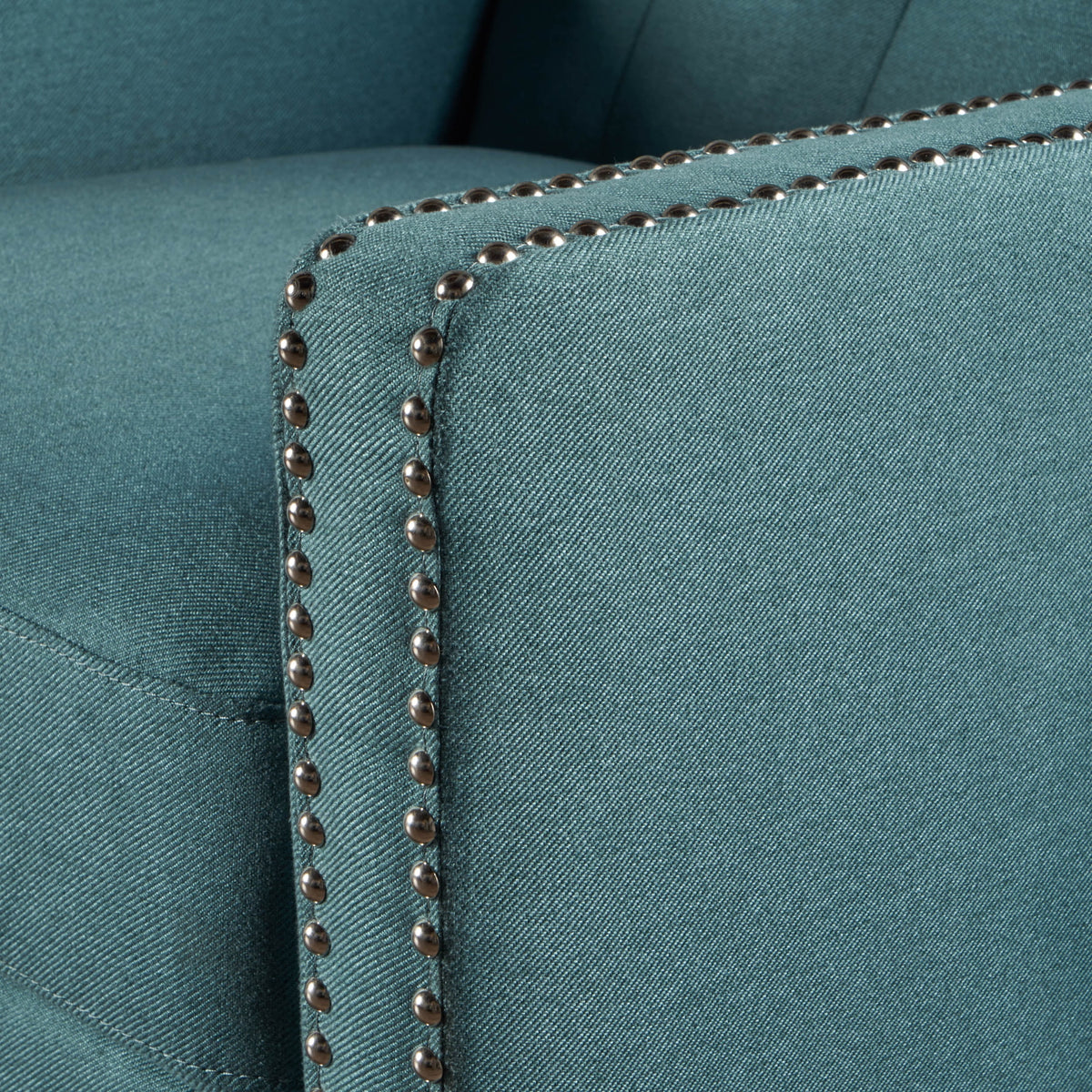 Dark Teal Fabric Tufted Recliner K2794