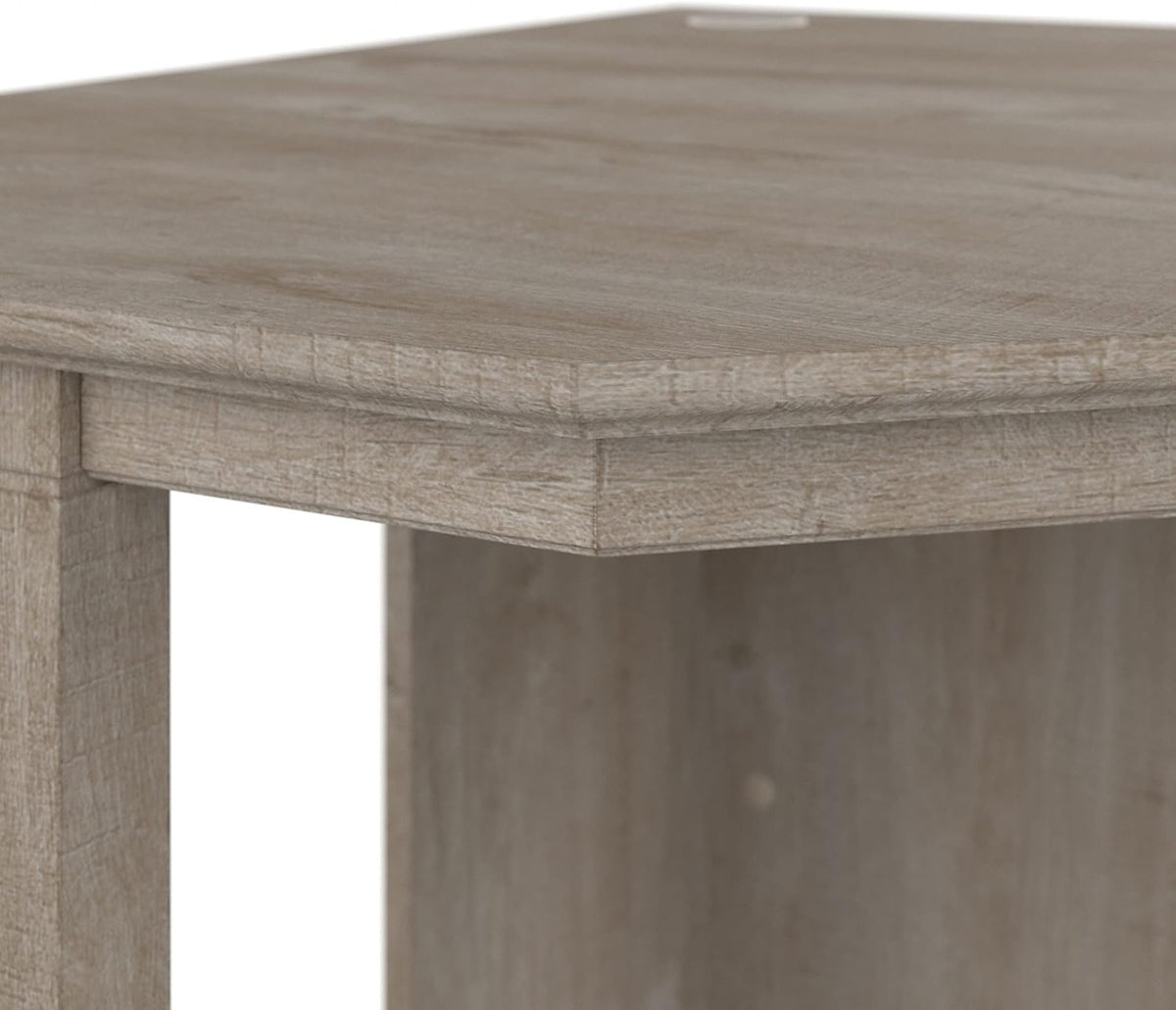 Washed Gray Small Corner Desk with Storage Cabinet U2465