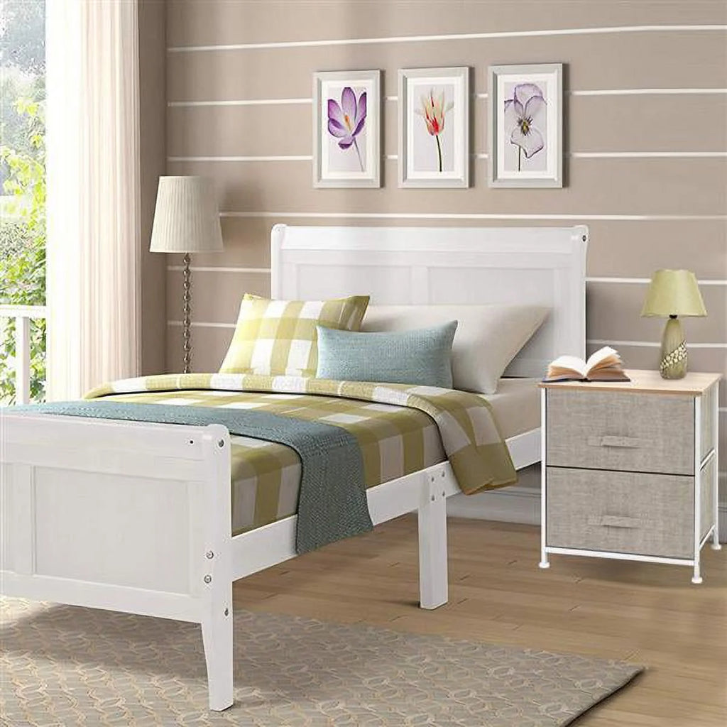 2 Drawer Fabric Nightstand U729441