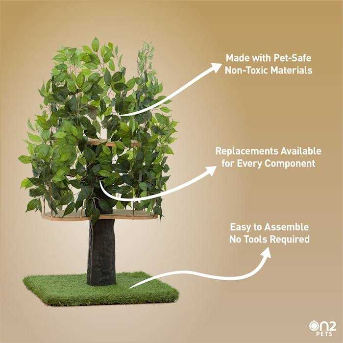 4ft Interchangeable Leaves Cat Activity Tree J233