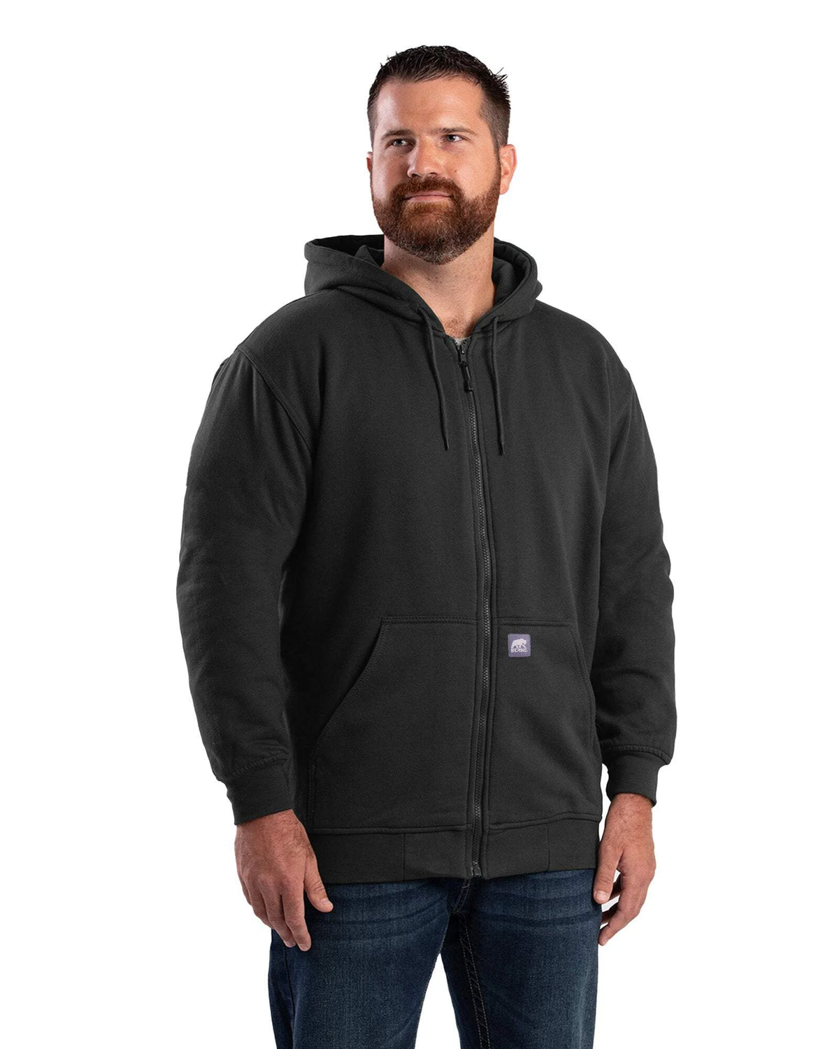 Thermal-Lined Full-Zip Hooded Sweatshirt N876