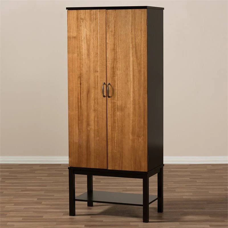 Walnut and Wenge Brown Home Bar Cabinet V3189