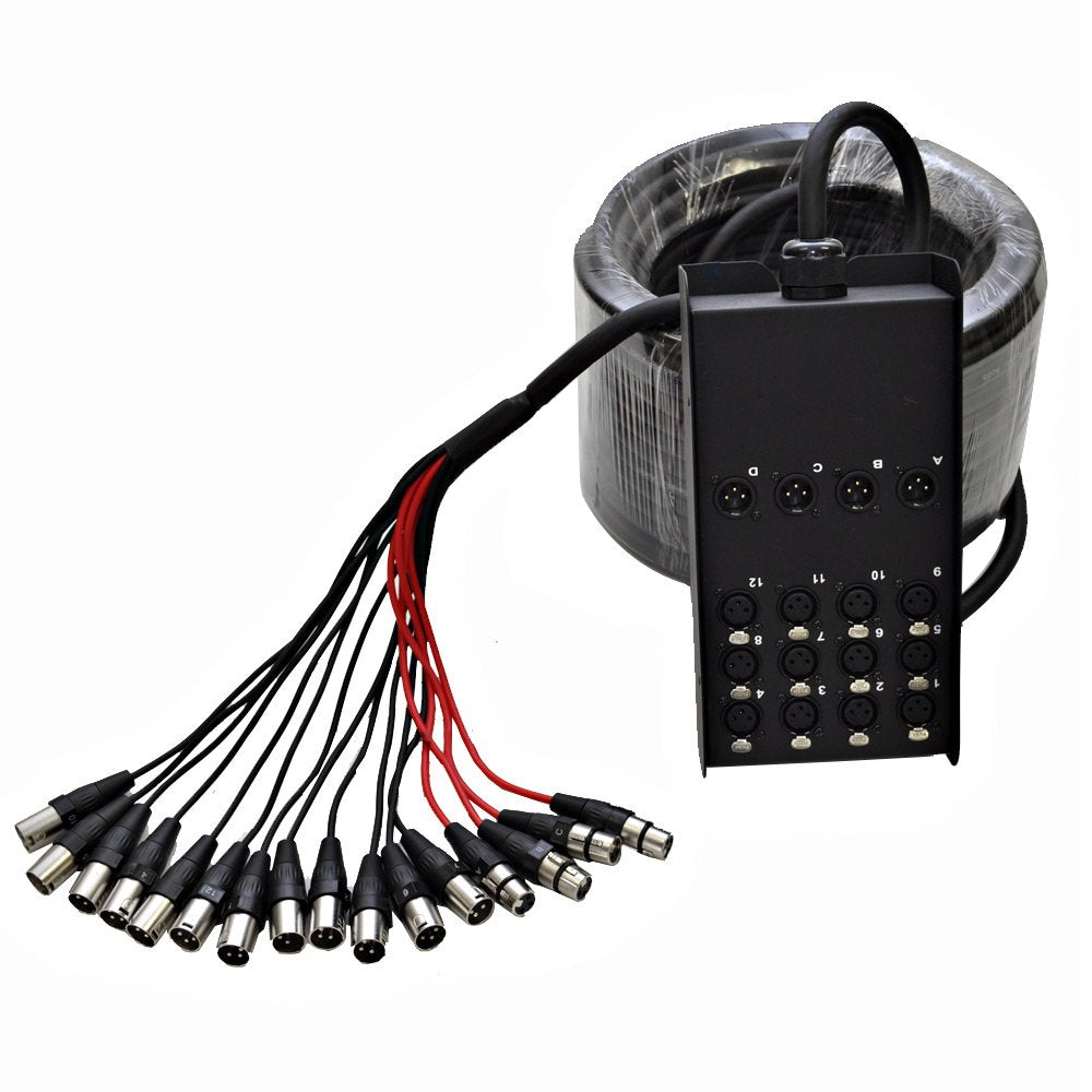 12 Channel XLR Snake Cable 100 Feet O655