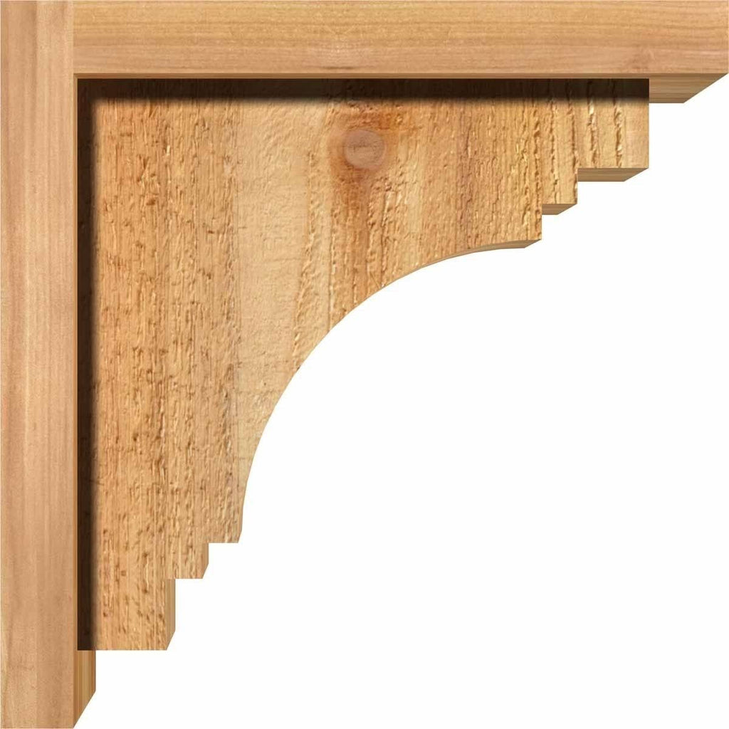 Rough Sawn Corbel with Backplate, Western Red Cedar F313