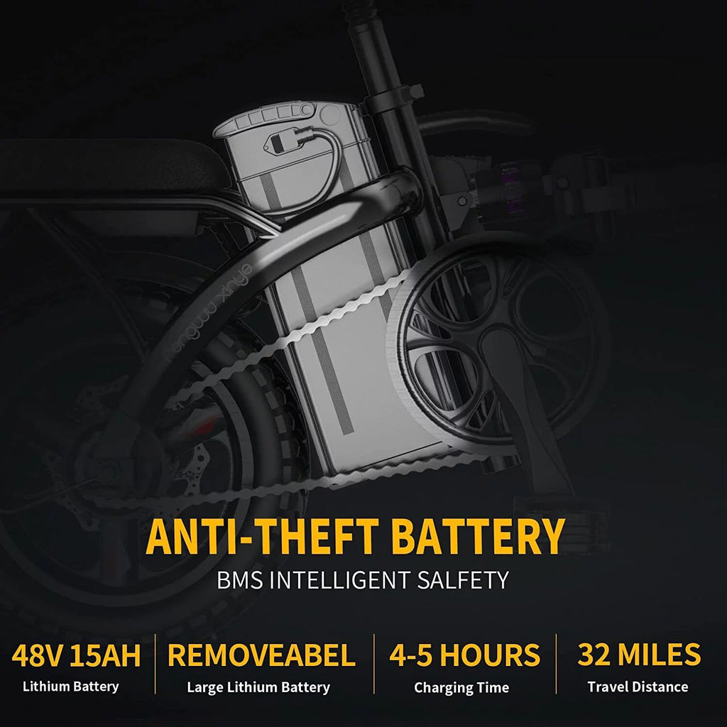 Folding Electric Bike 400W Motor 48V 15AH Battery I583