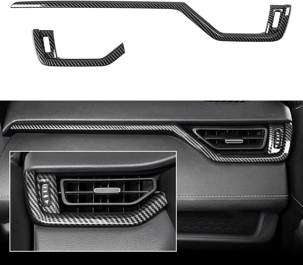 Carbon Fiber Gear Shift Box Panel Trim Cup Holder Cover D9990