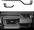 Carbon Fiber Gear Shift Box Panel Trim Cup Holder Cover D9990