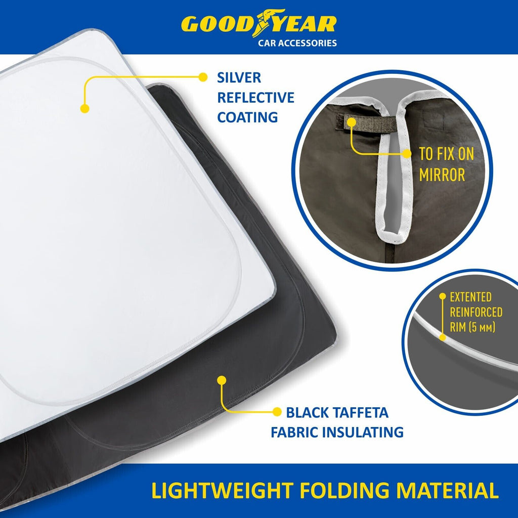 Foldable Windshield Sun Shade for Car Front Window P66776