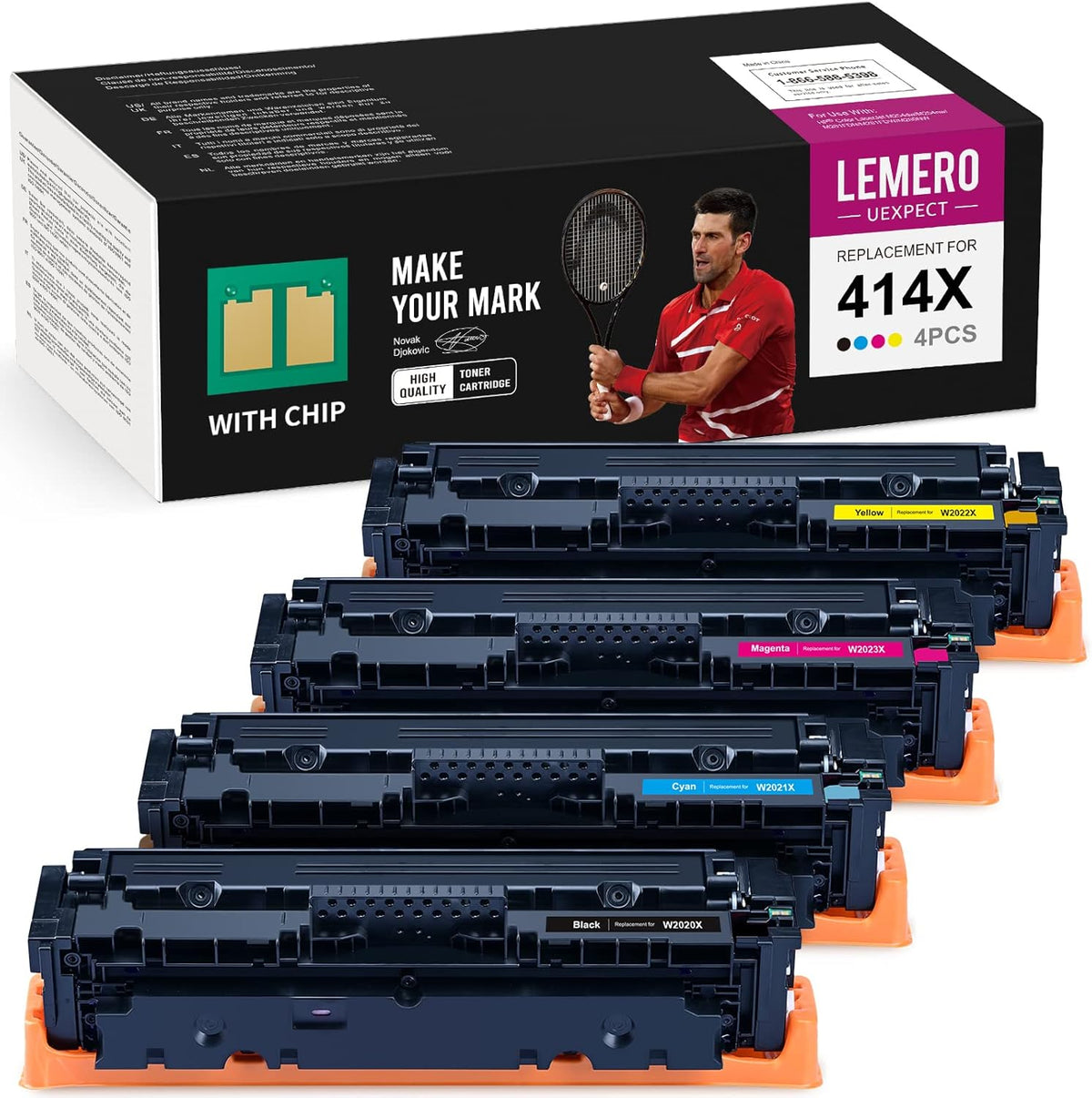 Remanufactured Toner Cartridge Replacement 4-Pack K7265