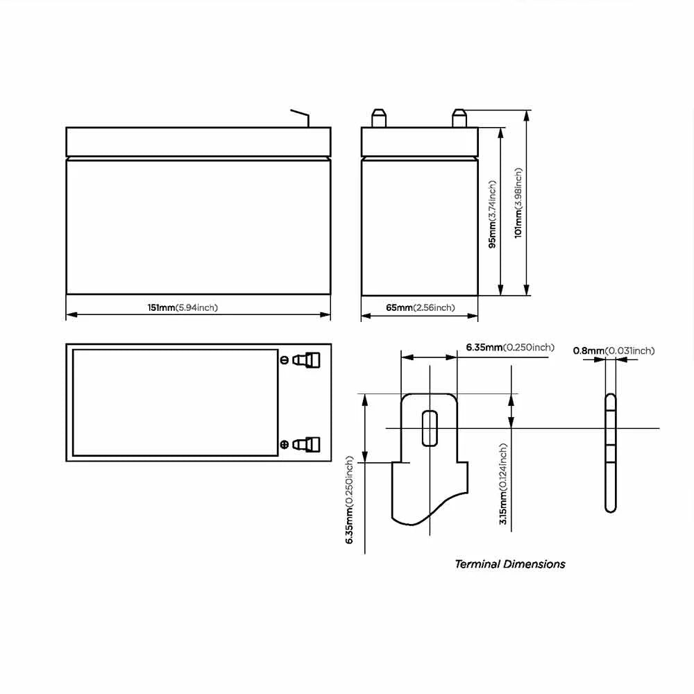 Back-UPS ES 500VA Replacement Battery F79655