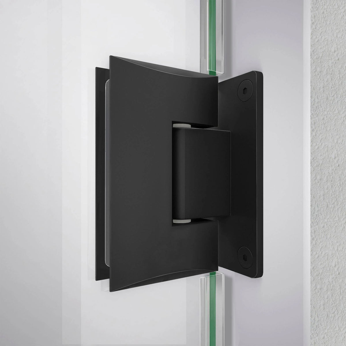 Satin Black Frameless Hinged Shower Door K5027