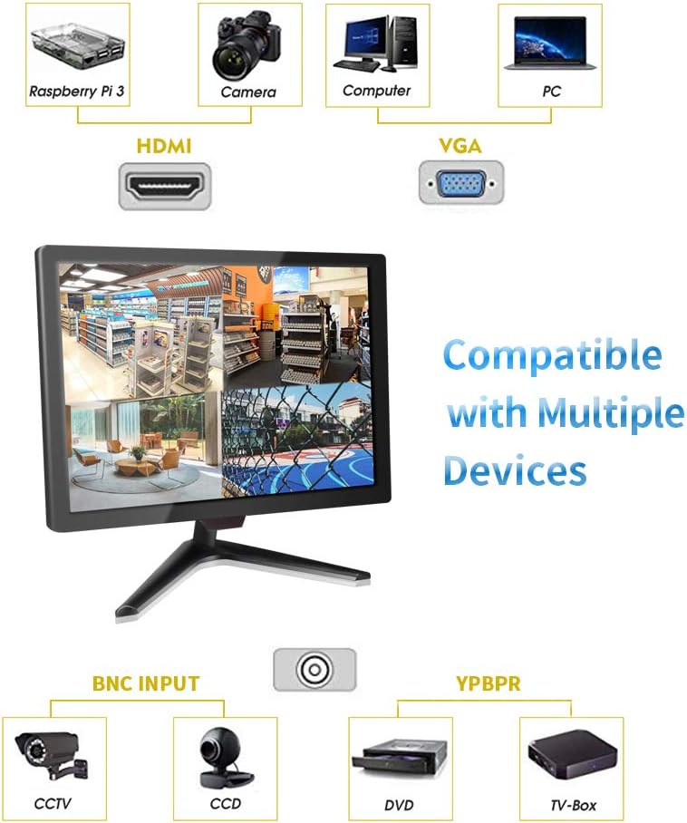 19.5 16:9 1600x900 TFT LCD CCTV Monitor with BNC VGA HDMI G543