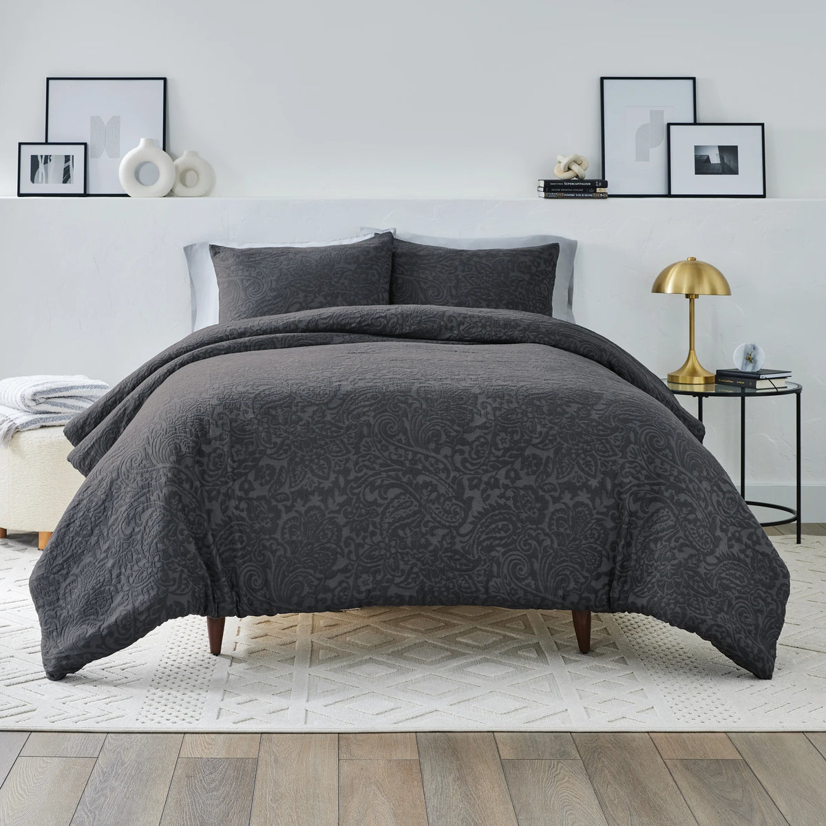 Sage Green Crinkled Gauze Duvet Set D6458