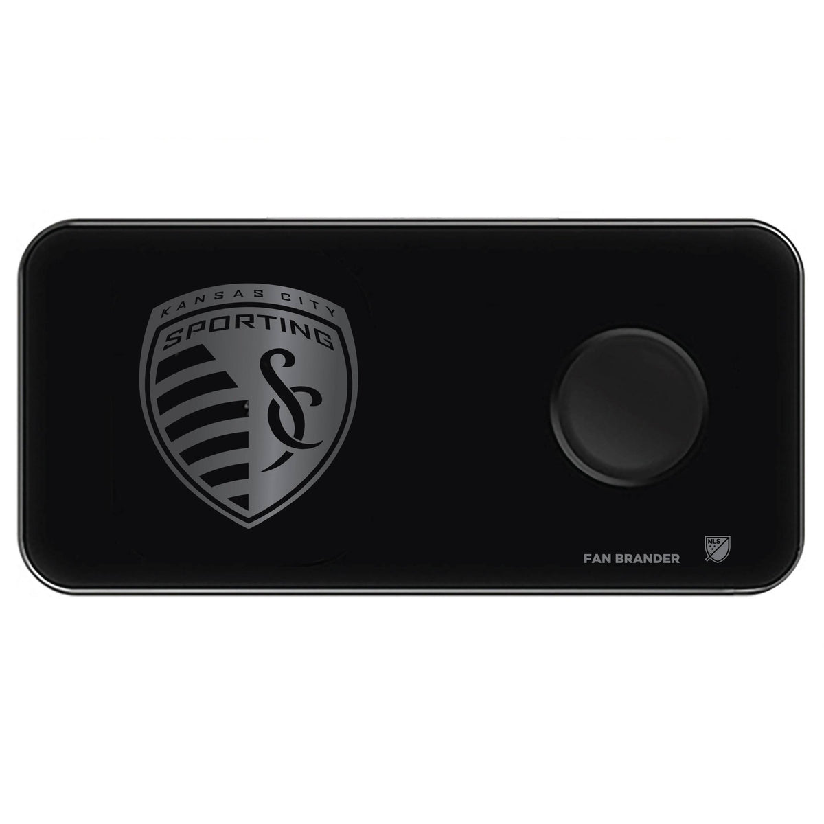 Black 3-in-1 Glass Wireless Charge Pad G487