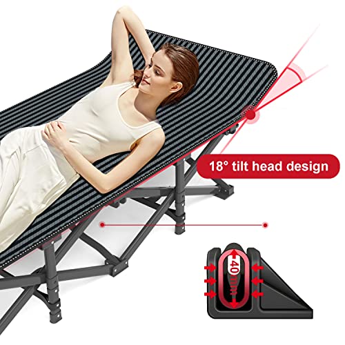 Camping Cot with Cushion and Carry Bag H1287