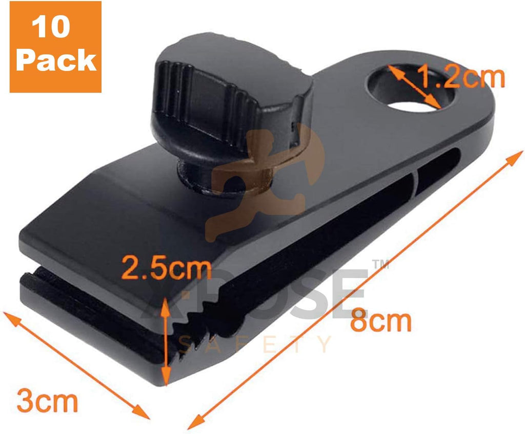 10 Pack Heavy Duty Reusable Tarp Clips Q47904
