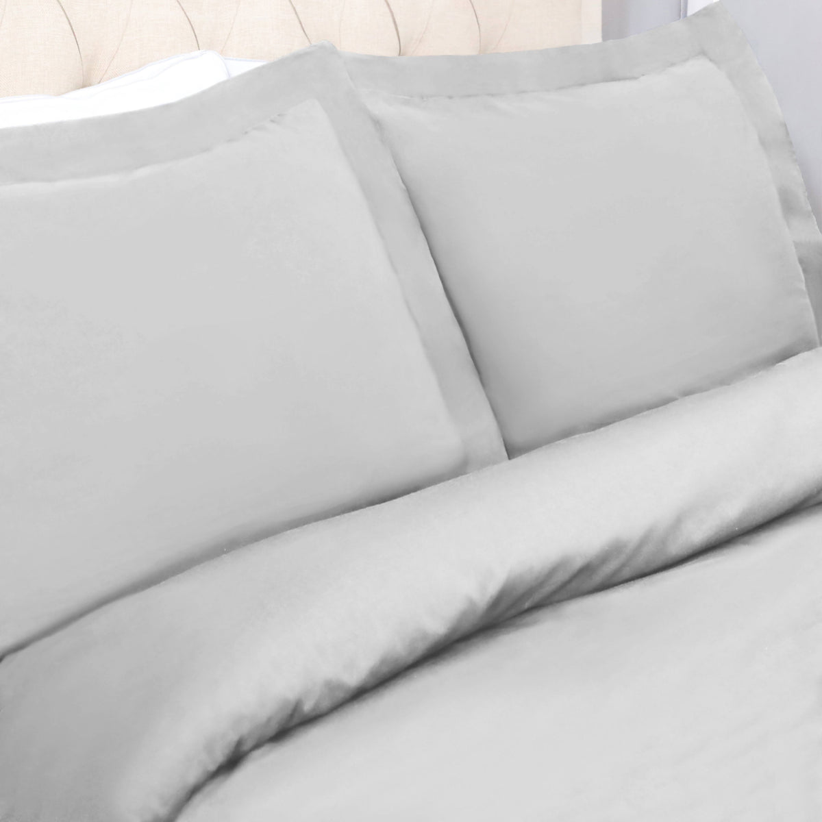 Matte Cotton Percale Duvet Cover Set Full/Queen C68008