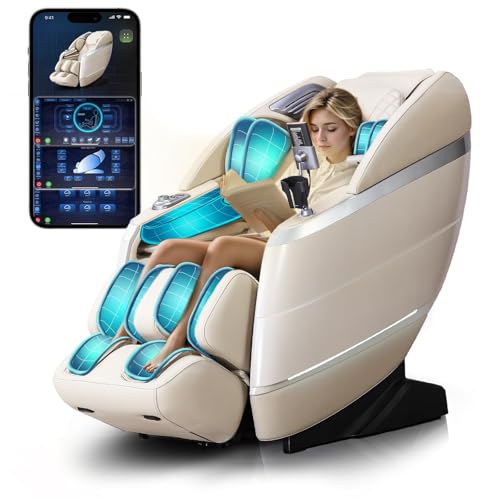 4D Full Body Massage Chair with Zero Gravity Recliner Grey Z44406
