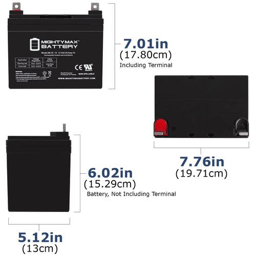 12V 35AH SLA Replacement Battery W59650