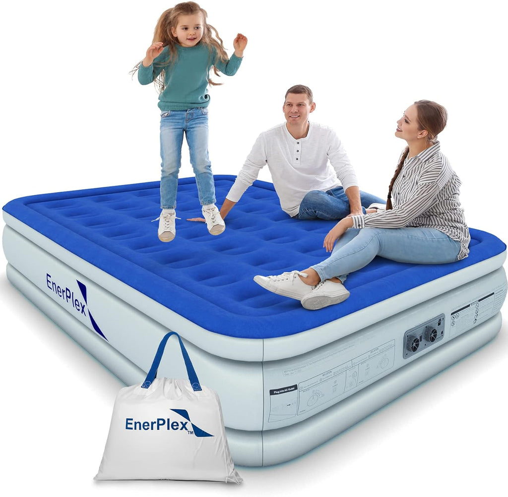 Queen Air Mattress with Built-in Dual Pump W372