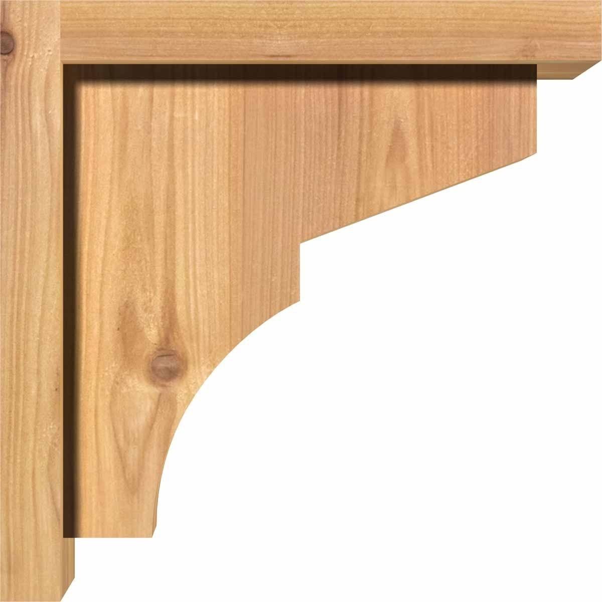 Monterey Smooth Corbel with Backplate, Western Red Cedar N8817