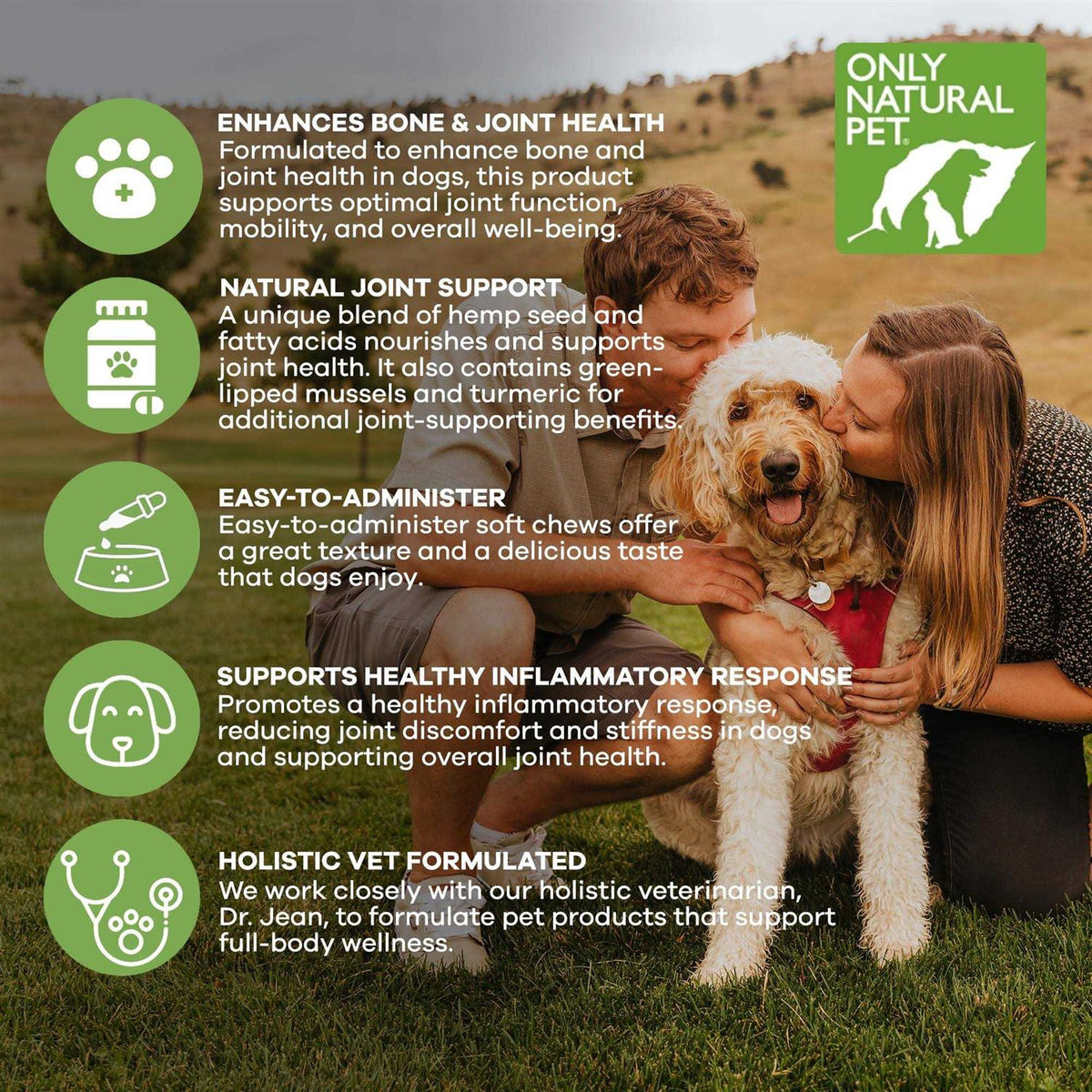 Hemp Hip & Joint Support Soft Dog Chews Q392673