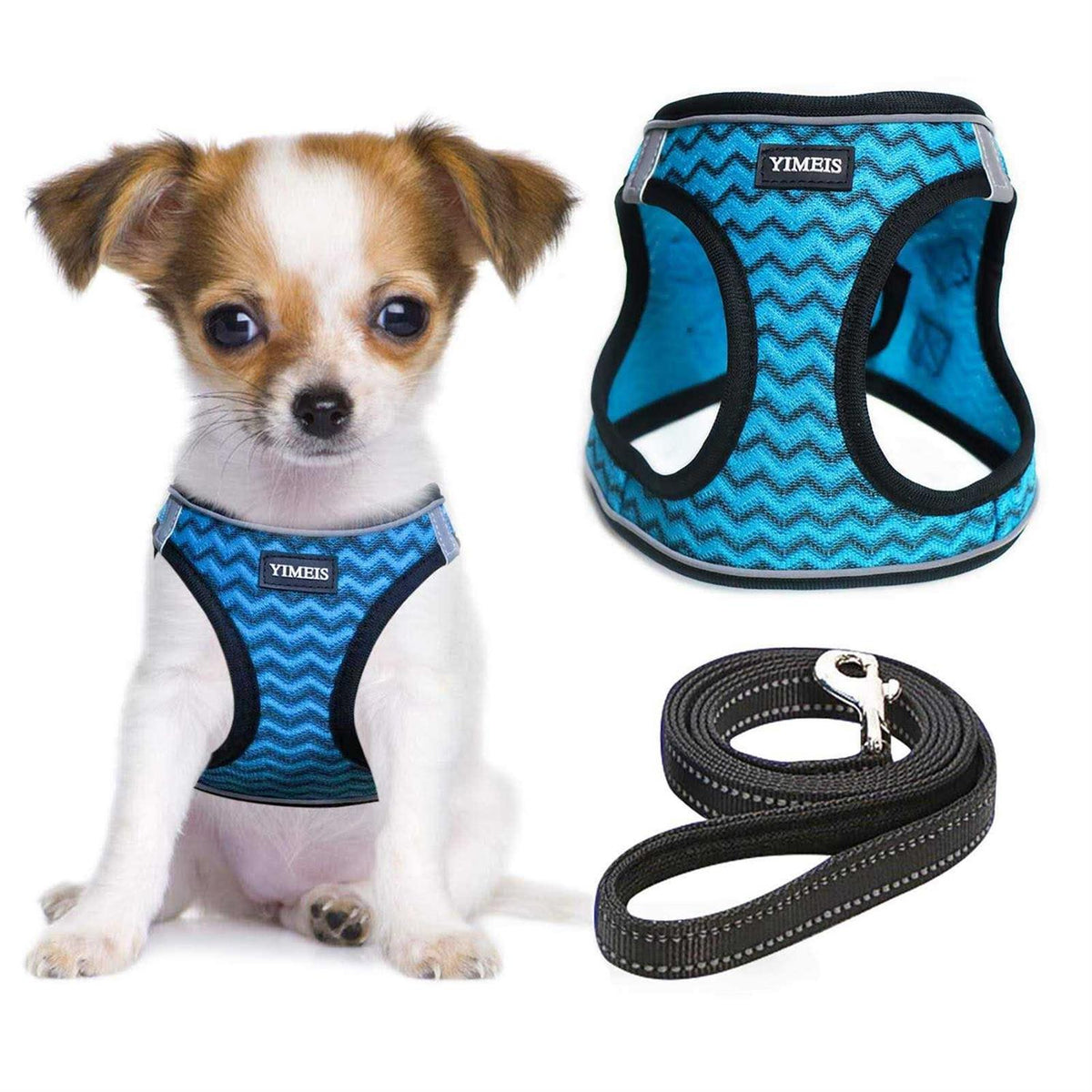 Dog Harness and Leash Set No Pull Soft Mesh U1275