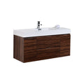 48 in. Wall Mount Walnut Bathroom Vanity H735250