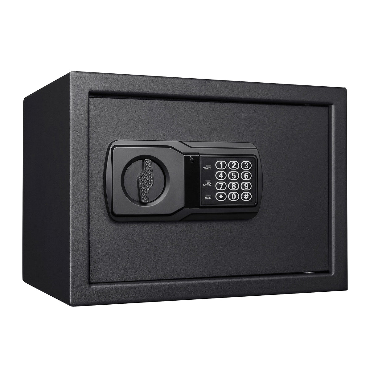 Black Electronic Lock Safe with Backup Key S845268