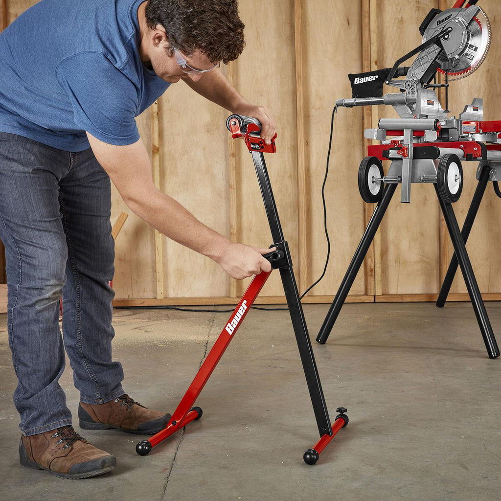 250 lb. Capacity Adjustable Roller Stand with Edge Guide B738636