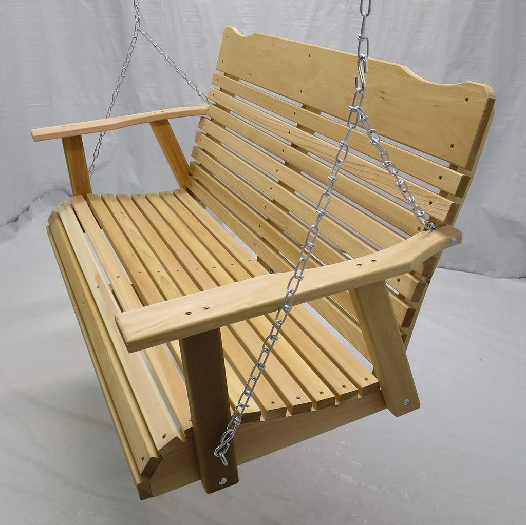 4 Foot Natural Cedar Porch Swing With Chain J851519