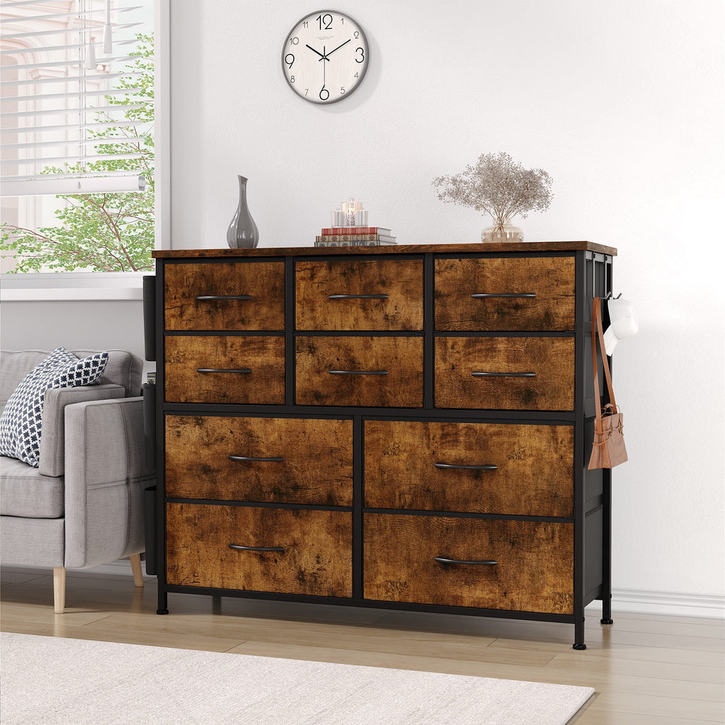 10 Drawers Wood Top Dresser F836465