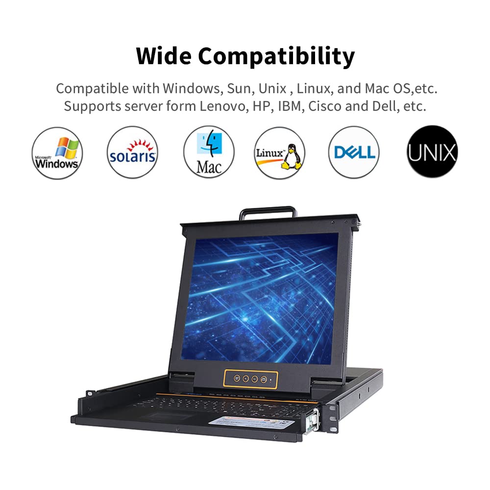 17" LCD Rackmount KVM Console with VGA Switch T72013