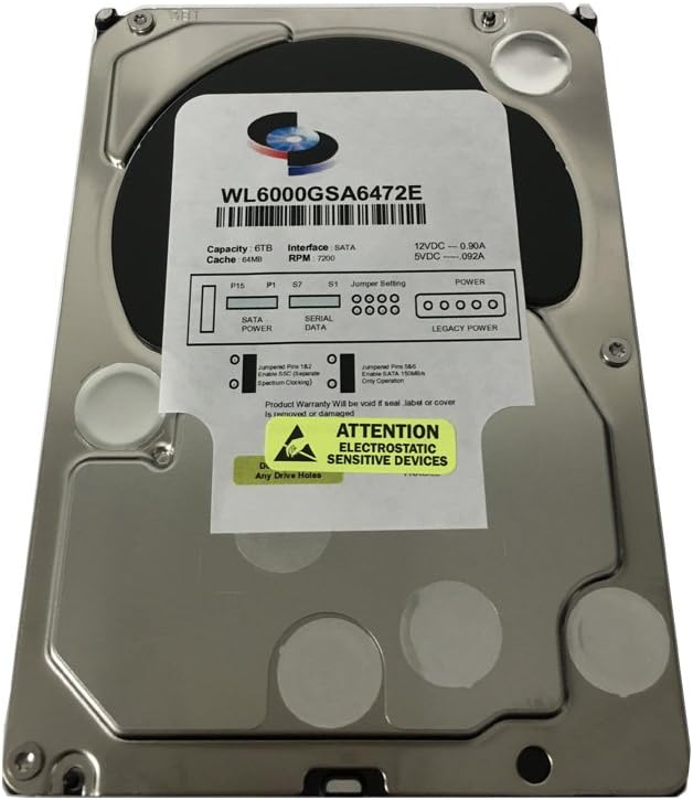 6TB 7200RPM 64MB Cache SATA 6.0Gb/s 3.5 Hard Drive H65921