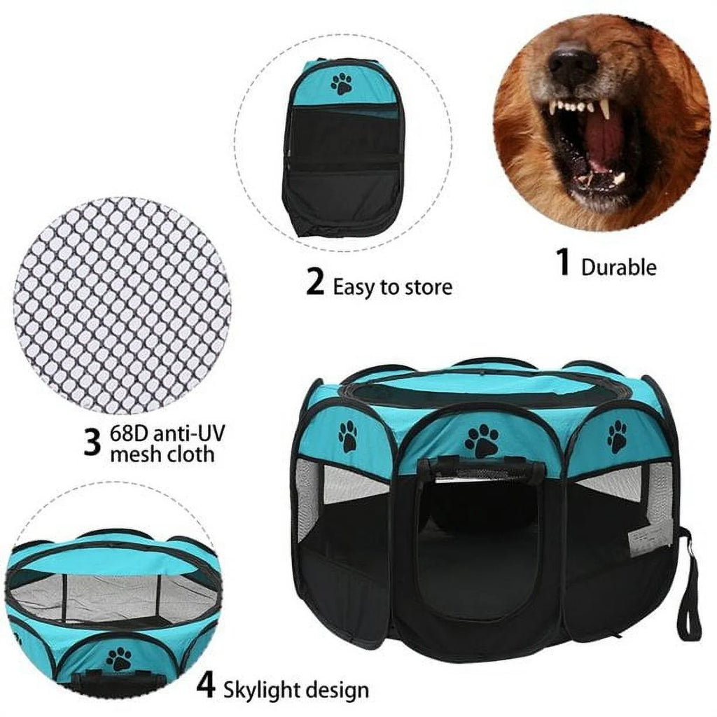 Portable Puppy Pet Tent Play Pen Folding Kennel W70841