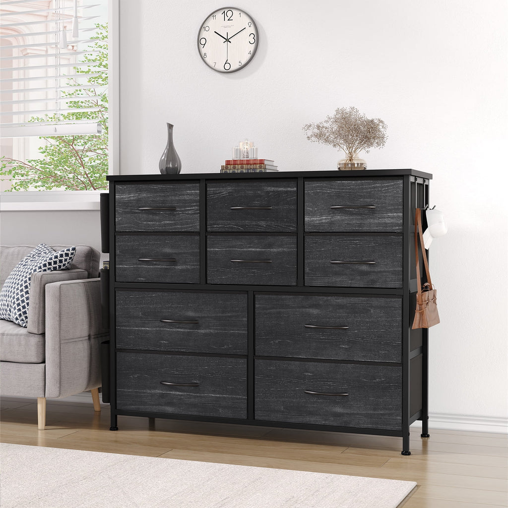 10 Drawers Wood Top Dresser F836465