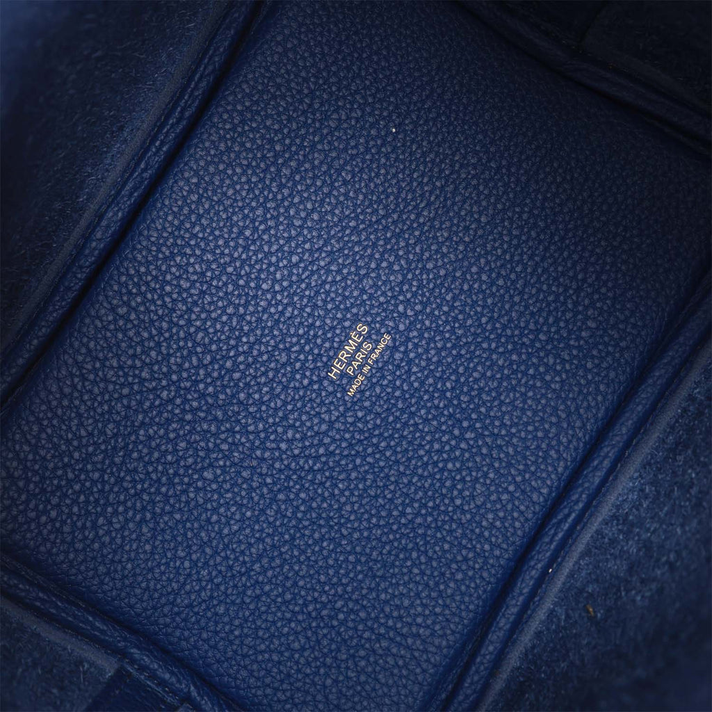 Bleu Saphir Clemence 18 Handbag S795