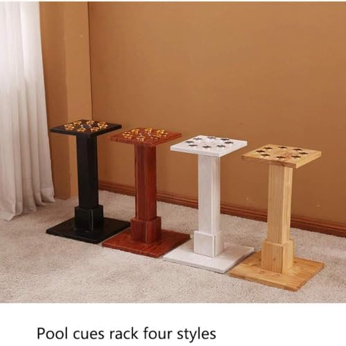 Freestanding Wooden Pool Cue Rack 8 Cue Capacity White T809353