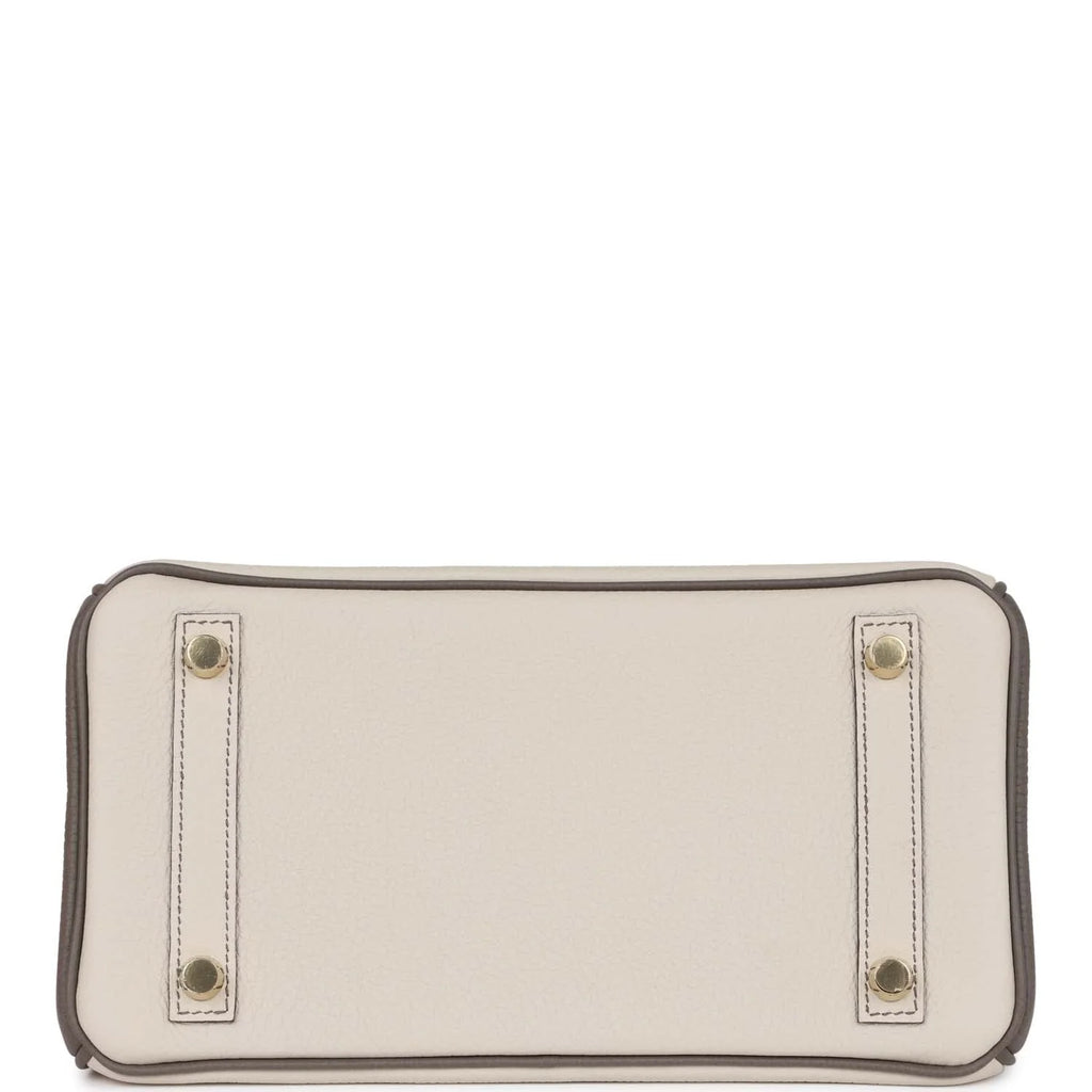 Beton and Etain Togo Leather Handbag X383312